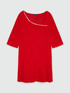 Red dress with a row of rhinestones image number 4