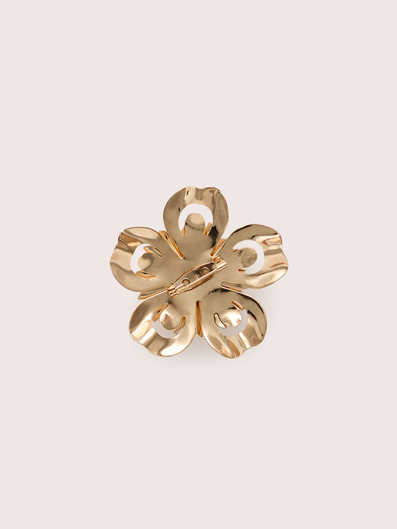 Golden flower brooch image number 2