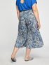 Pantaloni cropped in stampa cashmere image number 1