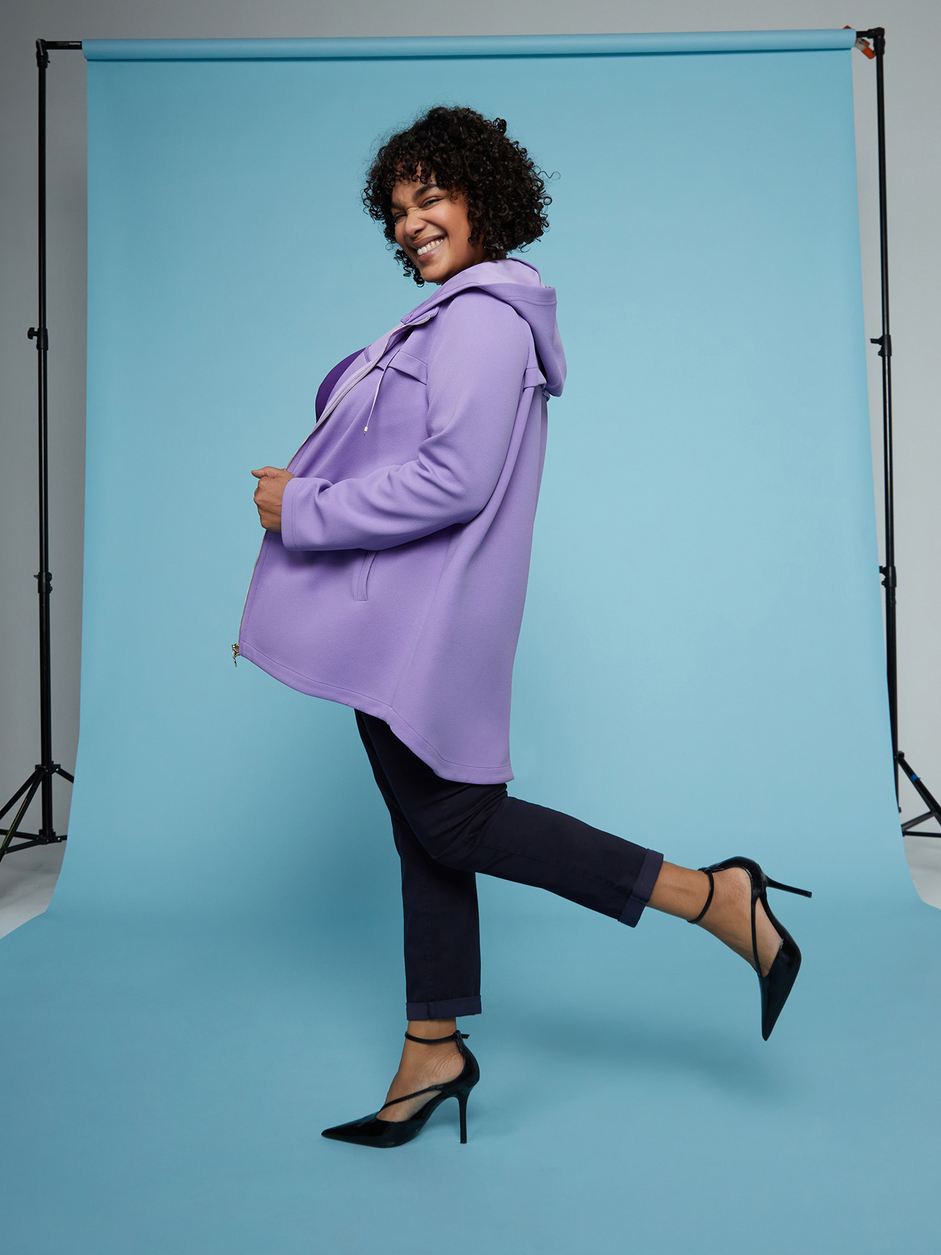 Parka con cappuccio e coulisse image number 0