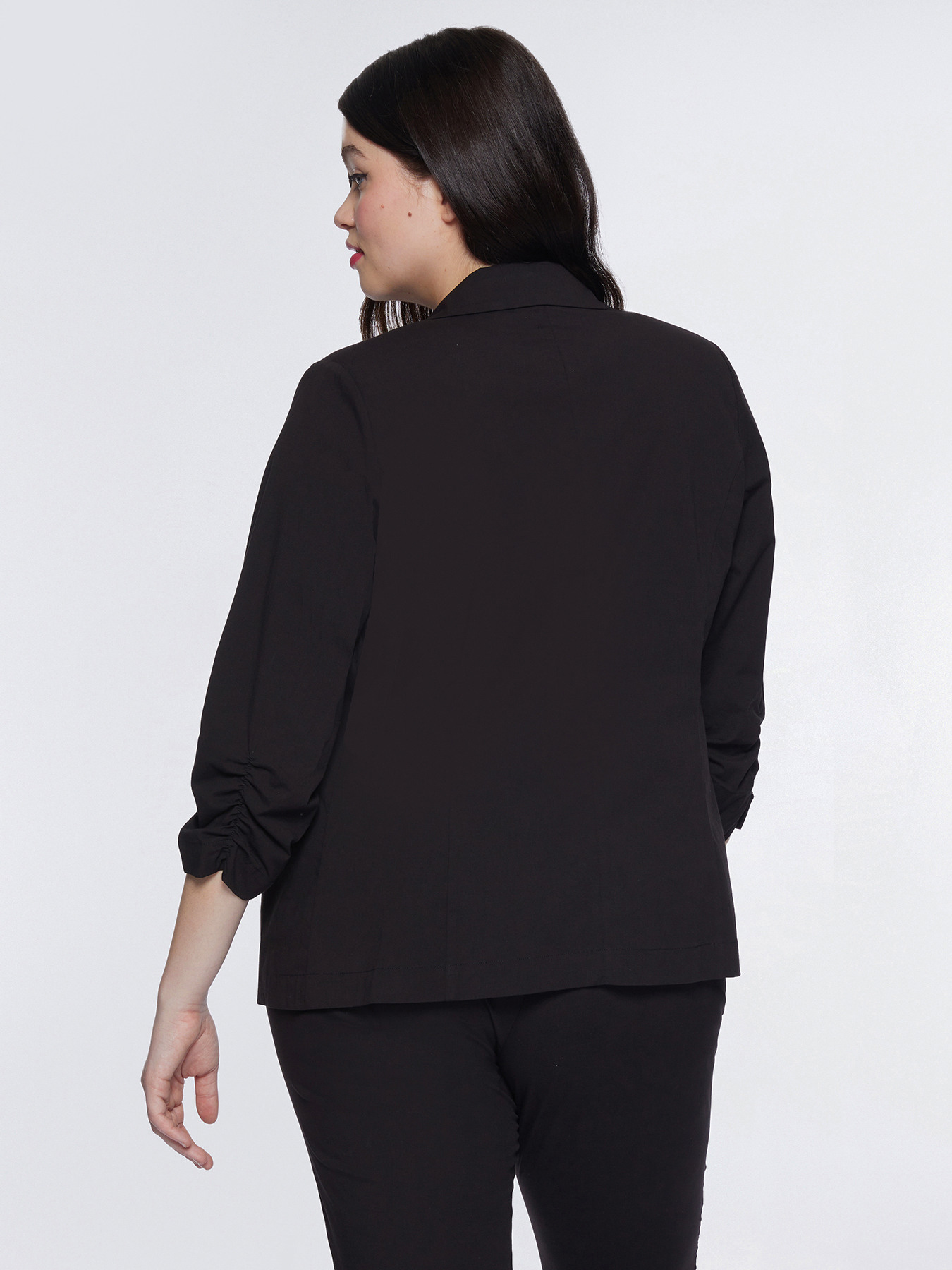 Blazer con mangas fruncidas image number 1