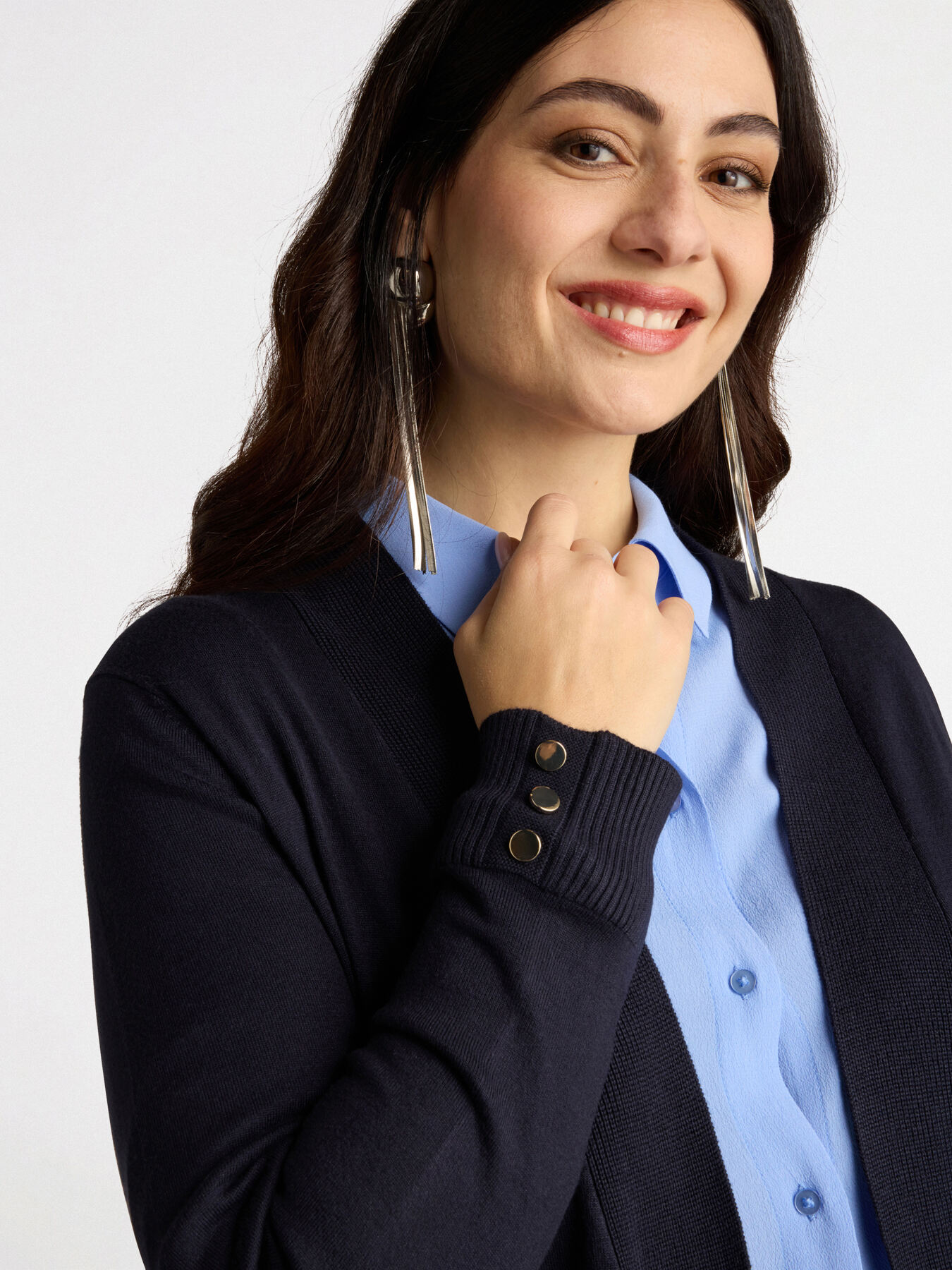 Maxi cardigan en viscose LENZING&trade; ECOVERO&trade; image number 3