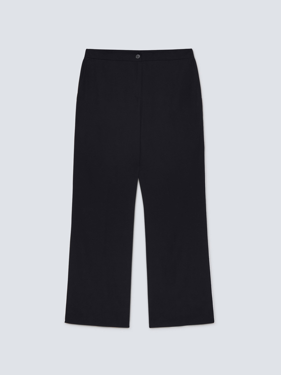 Palazzo trousers with white edges