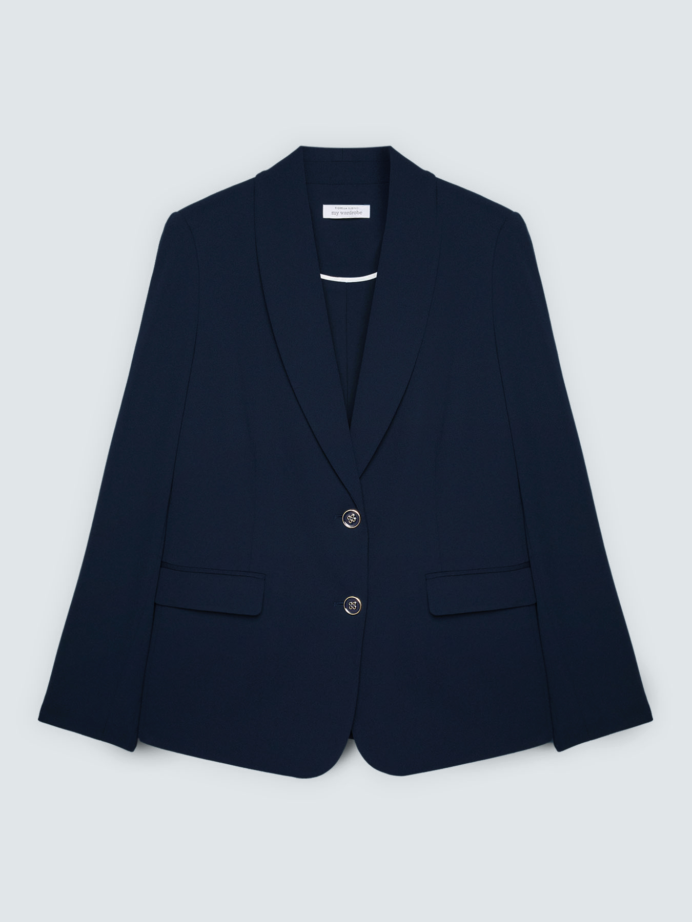Fitted blazer in stretch fabric image number 4