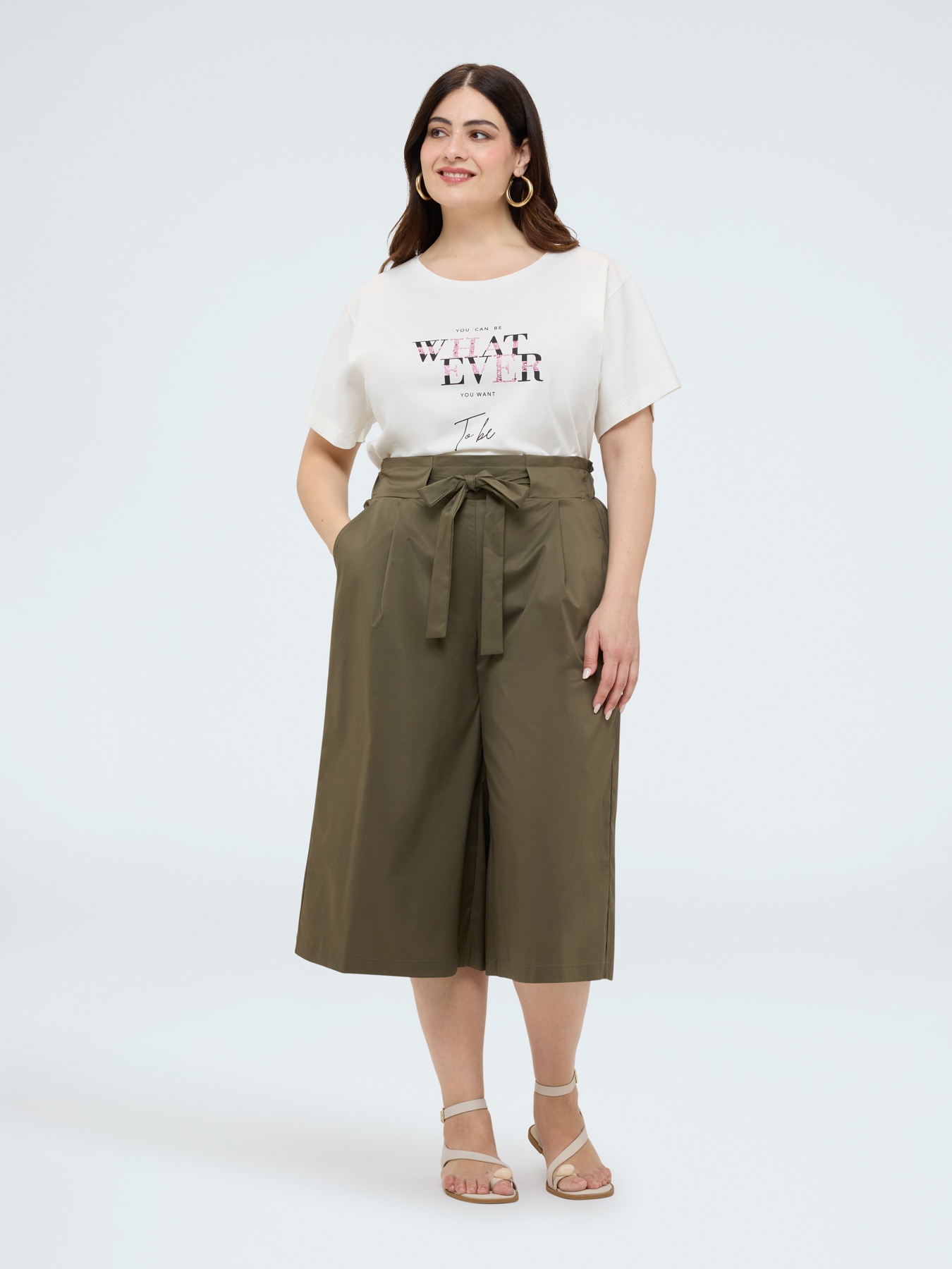 Cotton t-shirt with motivational slogan image number 2