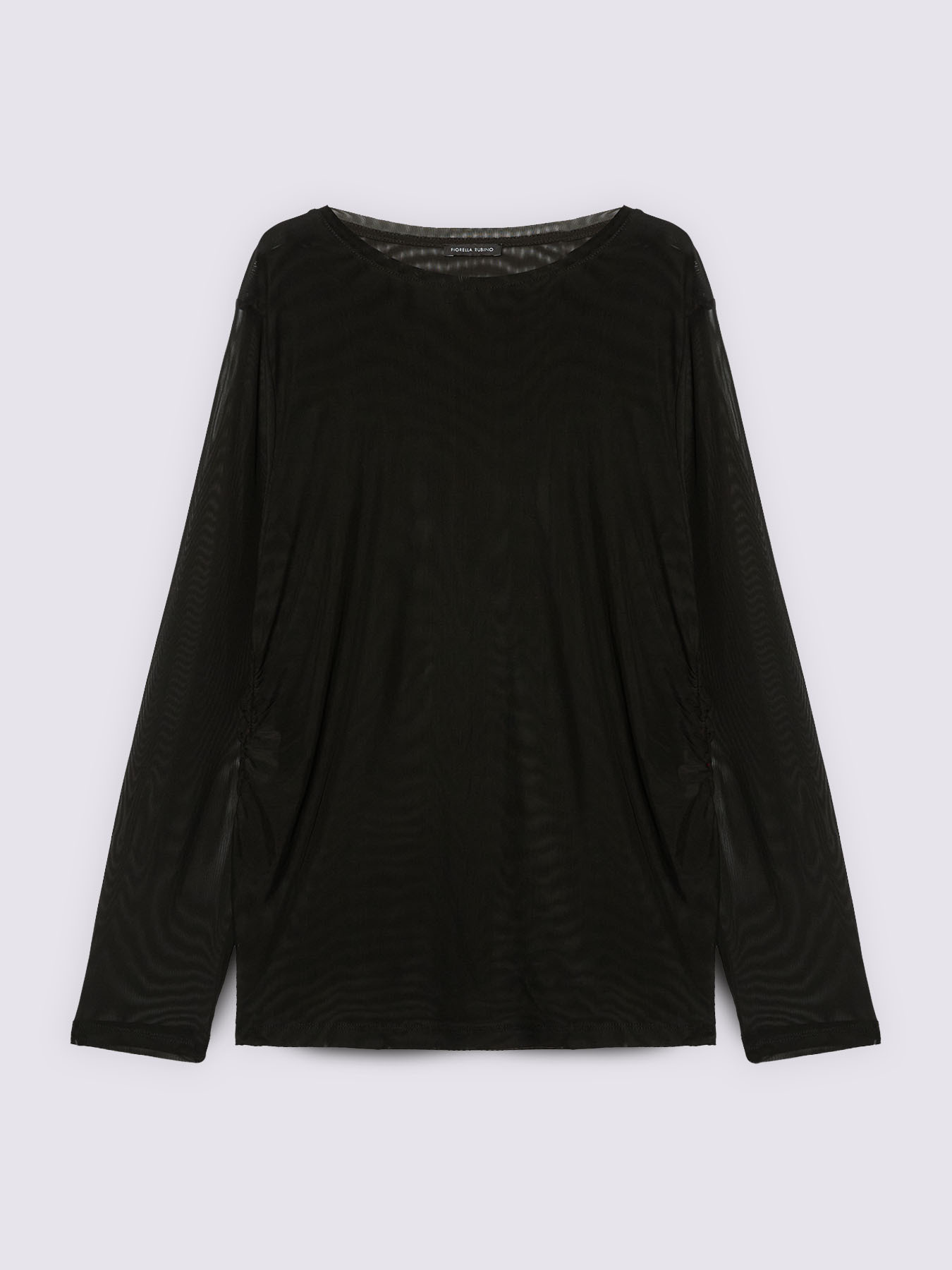 Long-sleeved tulle top image number 4