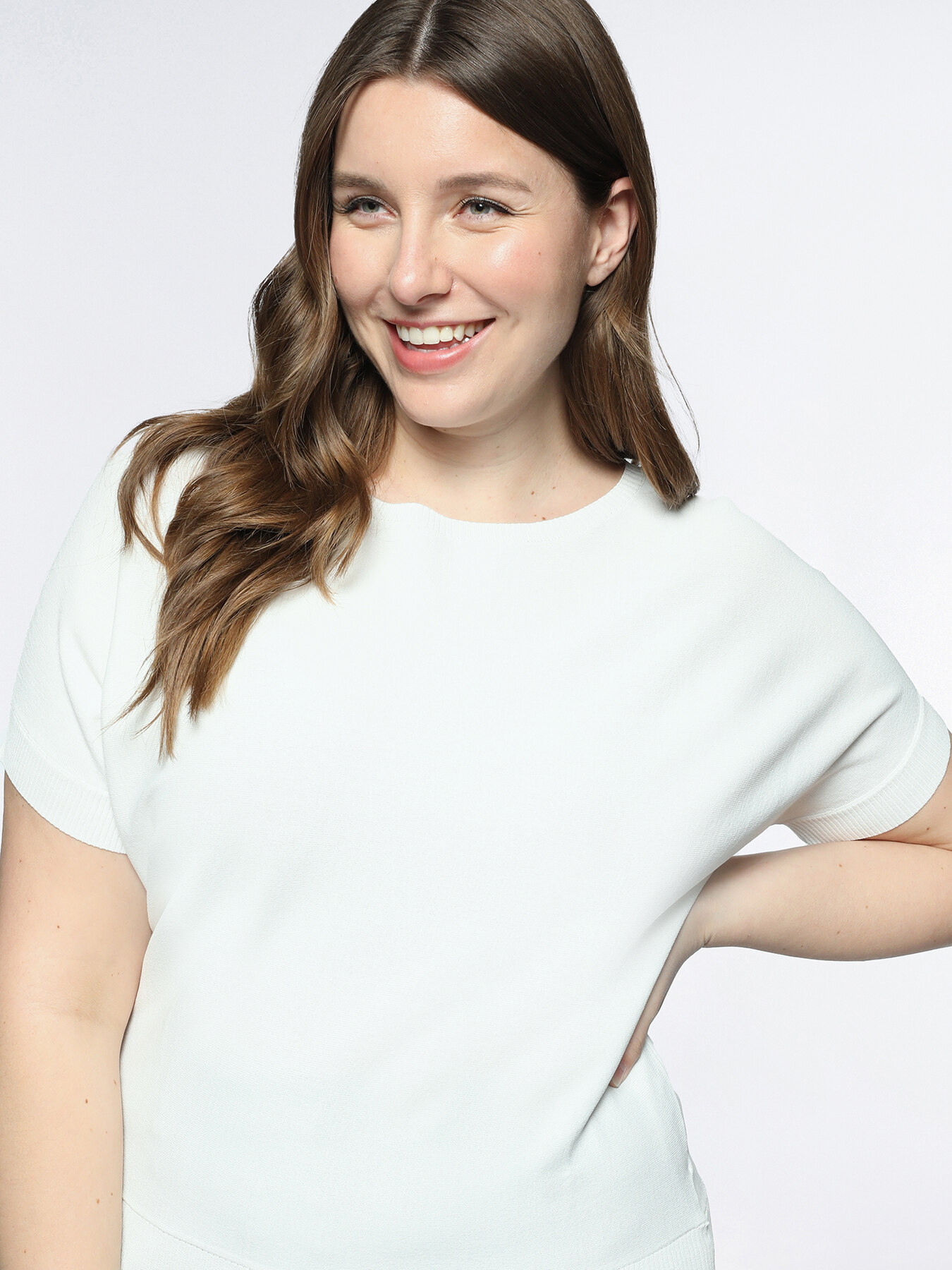 Pull &agrave; manches courtes en viscose image number 3