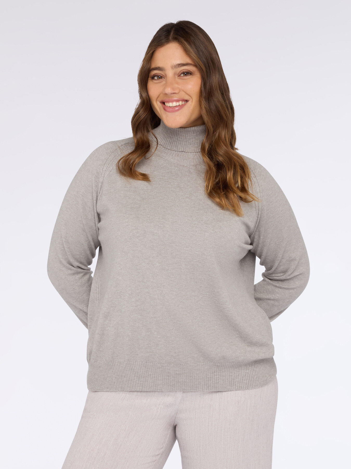 Viscose blend turtleneck sweater image number 0