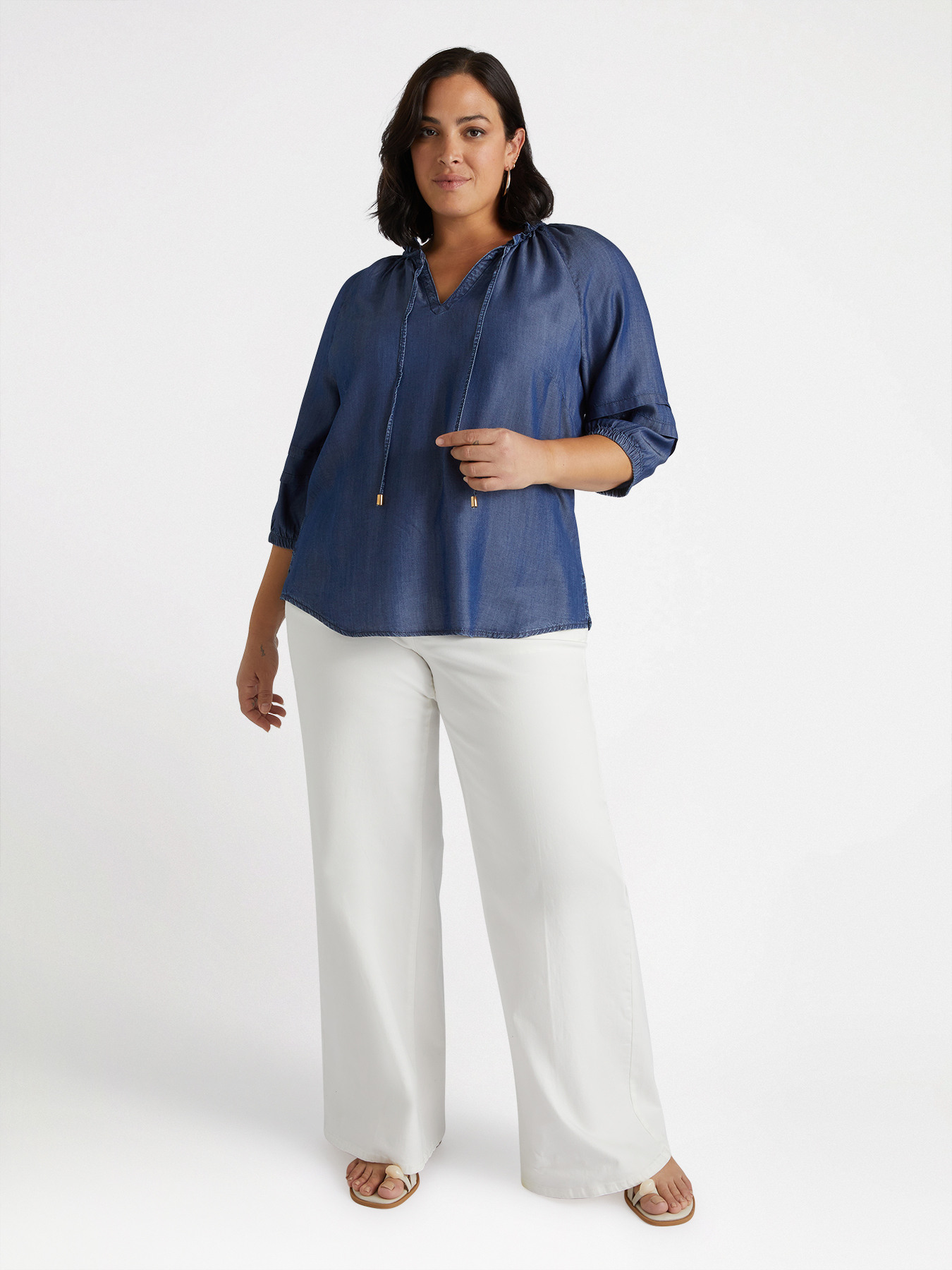Blusa con fibras de TENCEL image number 3