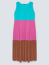 Robe longue color block image number 4