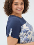 Zweifarbiges T-Shirt aus Baumwollmischung image number 3