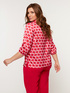 Blouse with geometric print image number 1