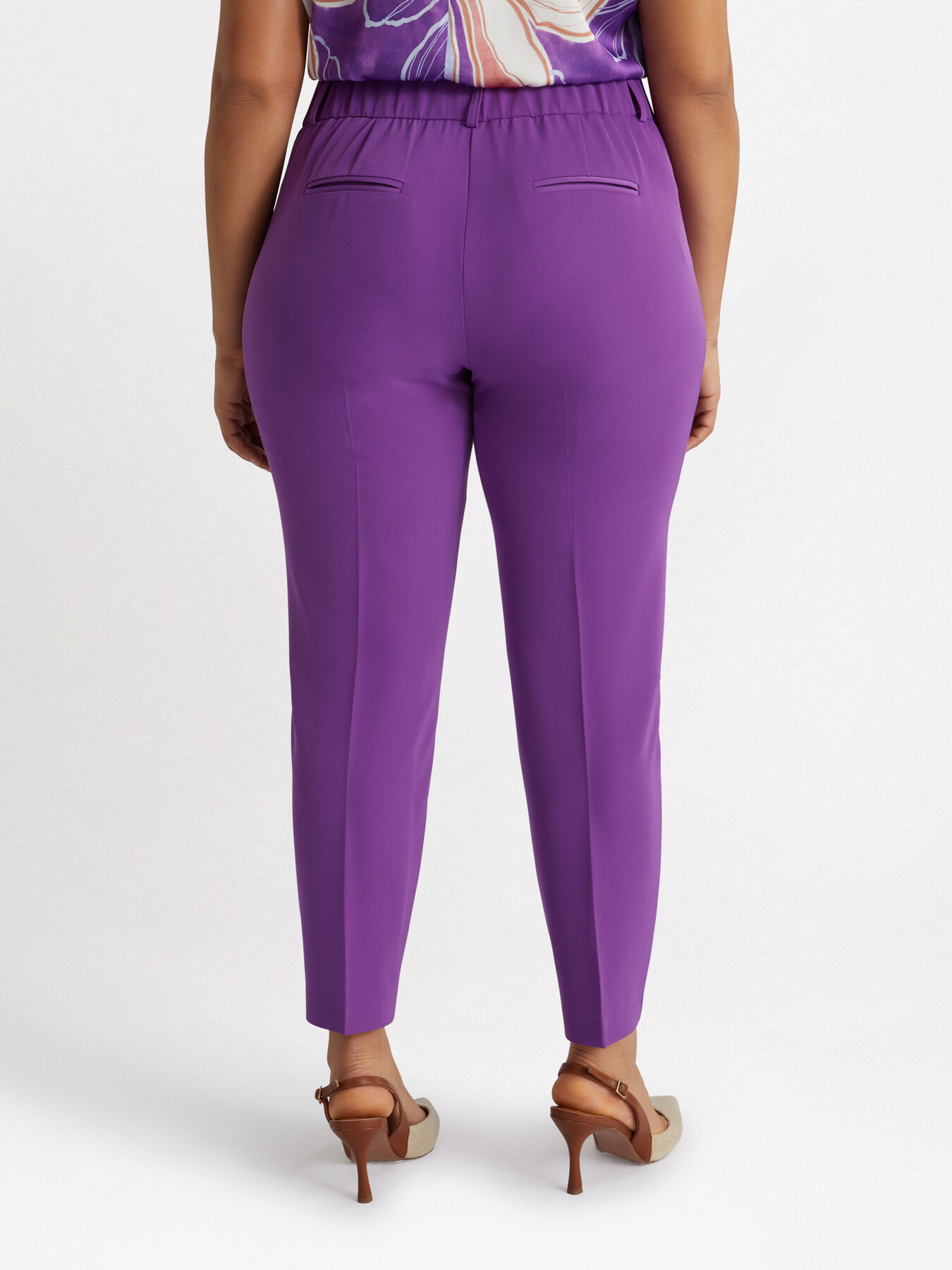 Pantaloni New York in tessuto fluido image number 1