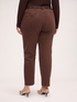 Cotton-blend chino trousers with belt image number 1