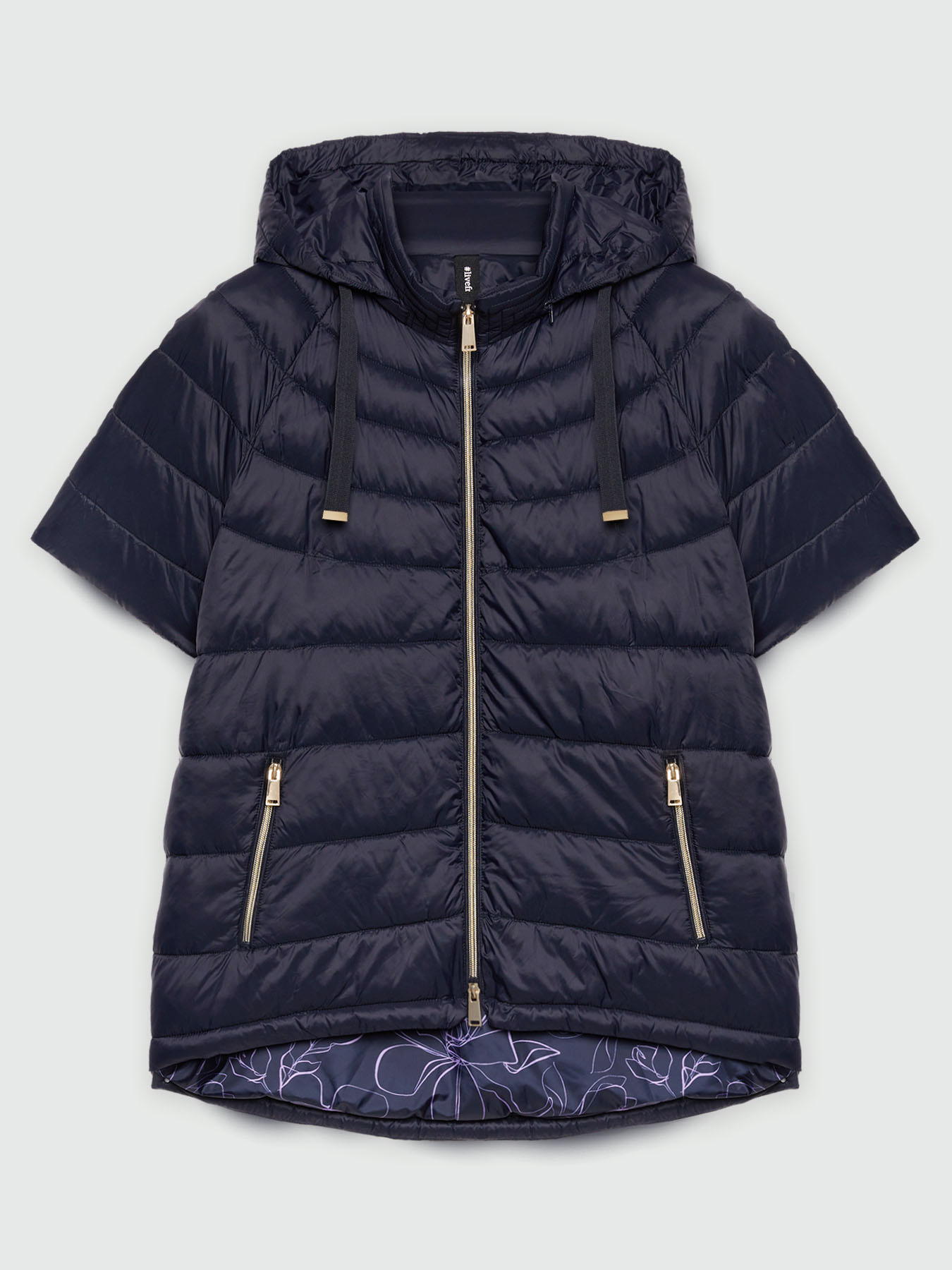 Piumino maniche corte con imbottitura in Sorona&reg; Aura image number 4