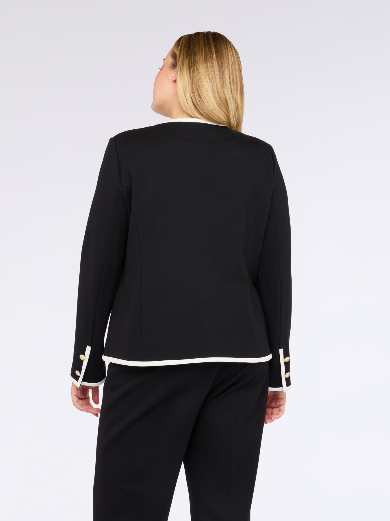 Bon ton jacket in Milano stitch image number 1