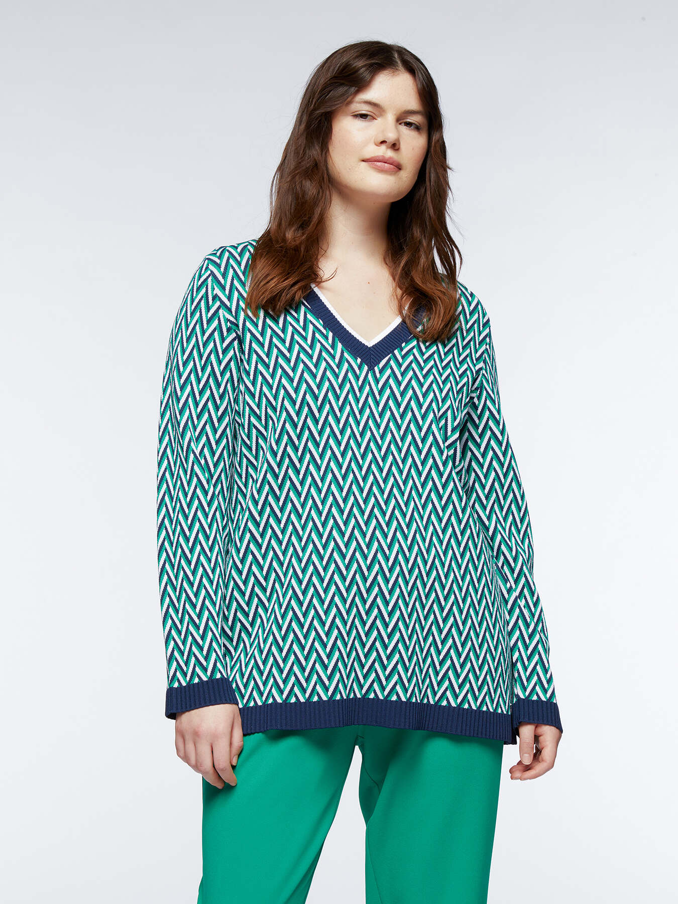 Pullover mit Chevron-Muster image number 0