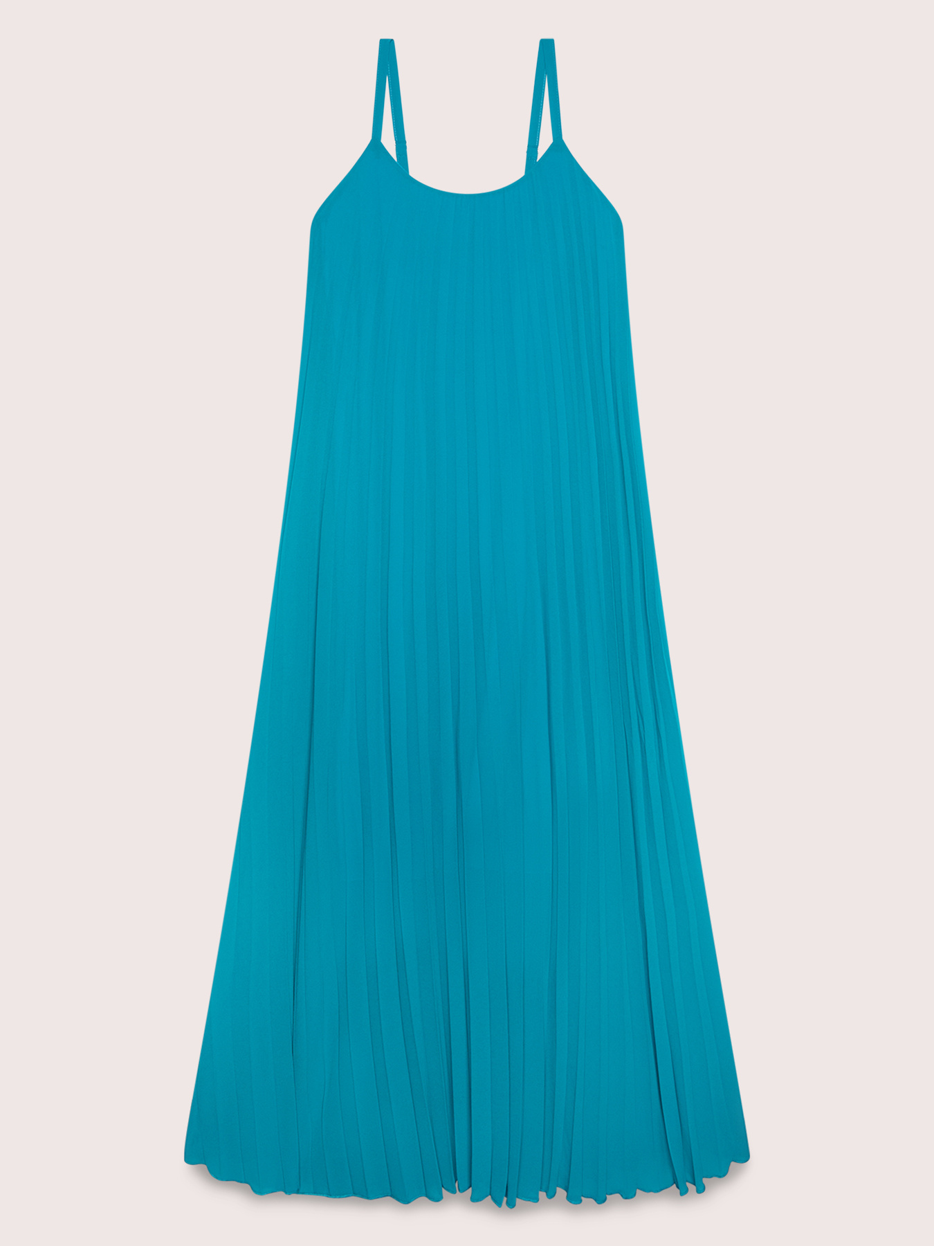 Vestito lungo in georgette pliss&eacute; image number 4