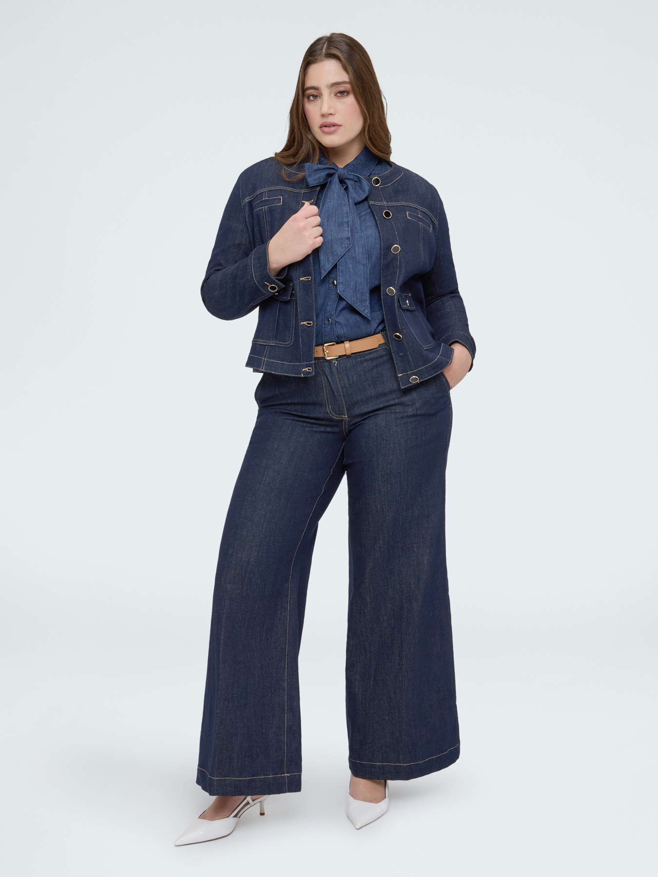 Giacca bon ton in denim image number 3