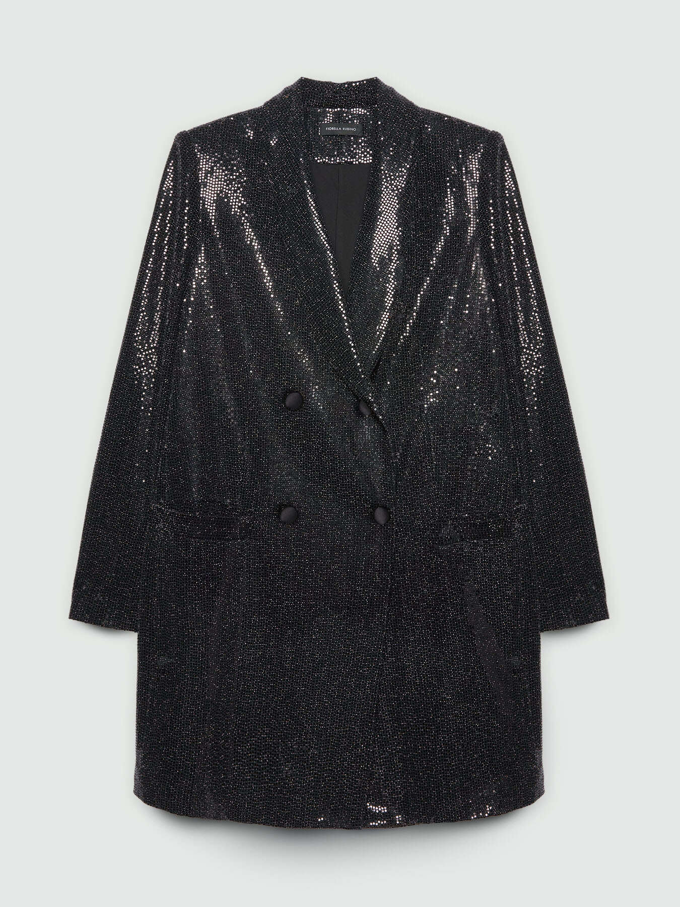 Full sequin dress blazer image number 6