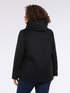 Short wool blend coat with high collar image number 1
