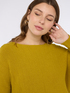Long sweater with boat neckline image number 3