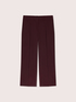 Wide leg trousers with pressed crease image number 4