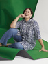 Robe chemise en viscose avec imprim&eacute; image number 0