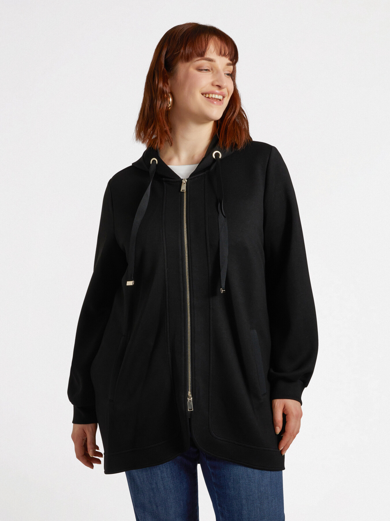 Sweatshirt with zip image number 0