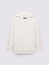 Hooded sweater in viscose blend image number 4