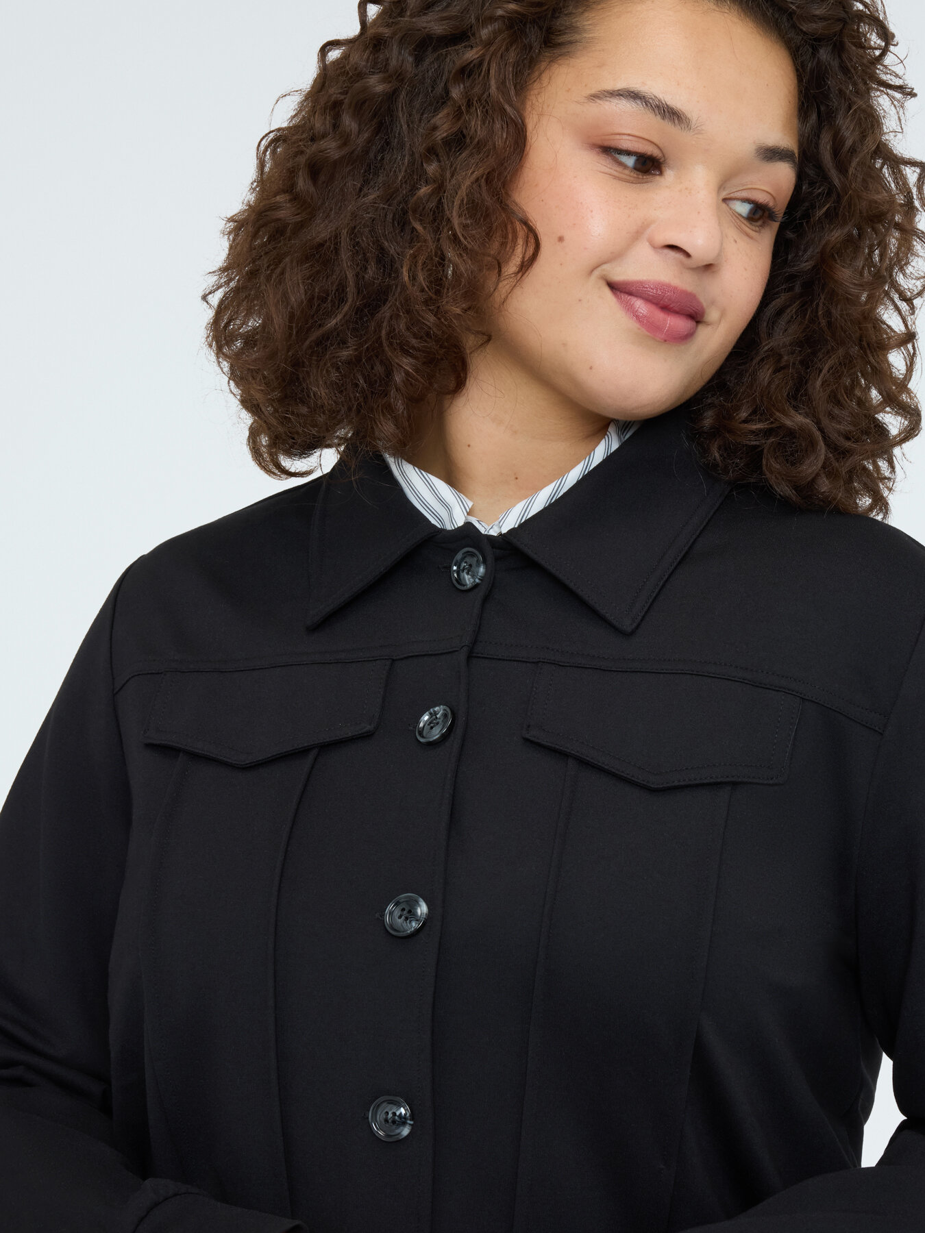 Chemise shacket en molleton image number 3