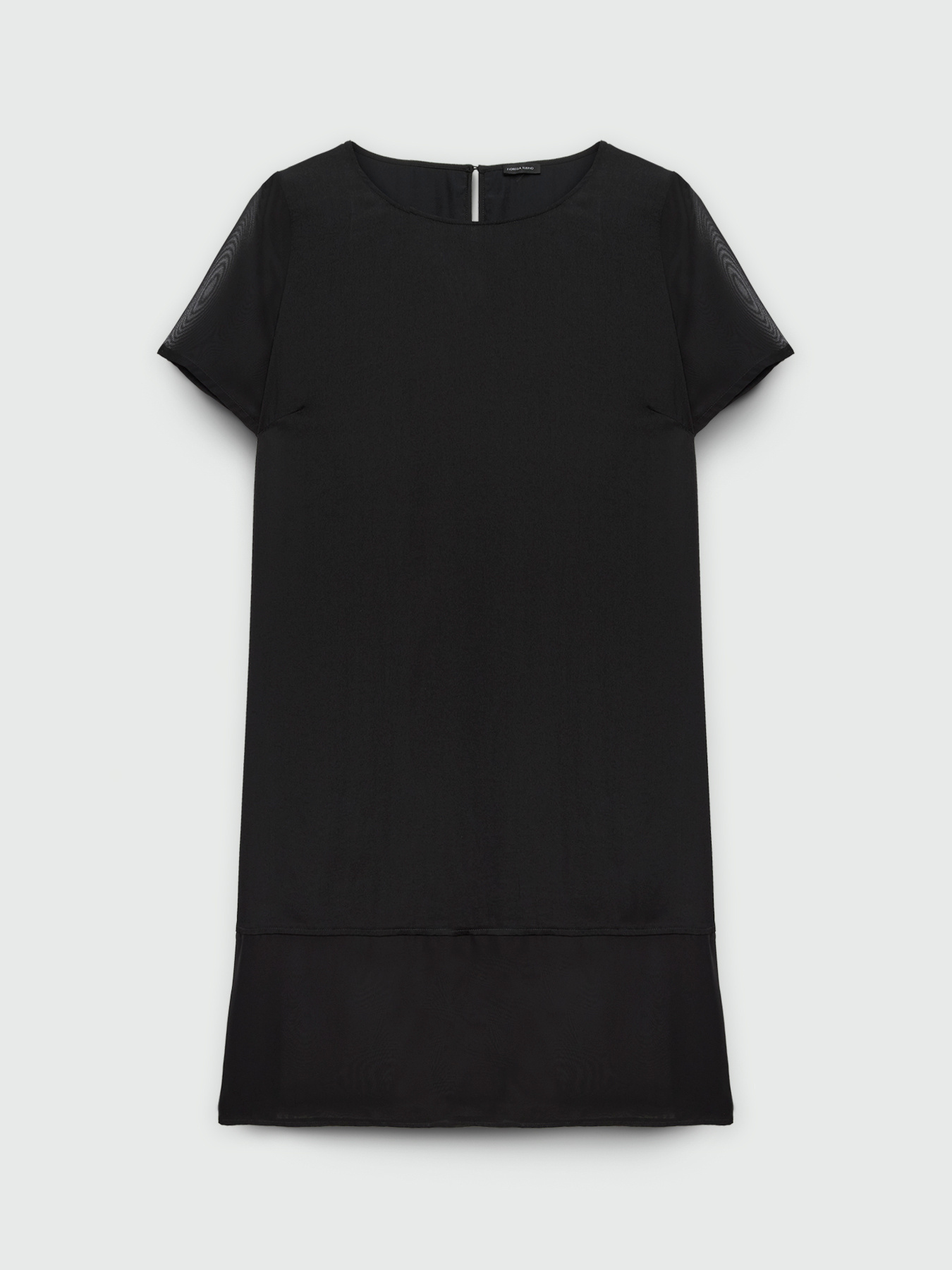 Straight dress with transparent inserts image number 4