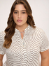 Viscose blouse with print image number 3