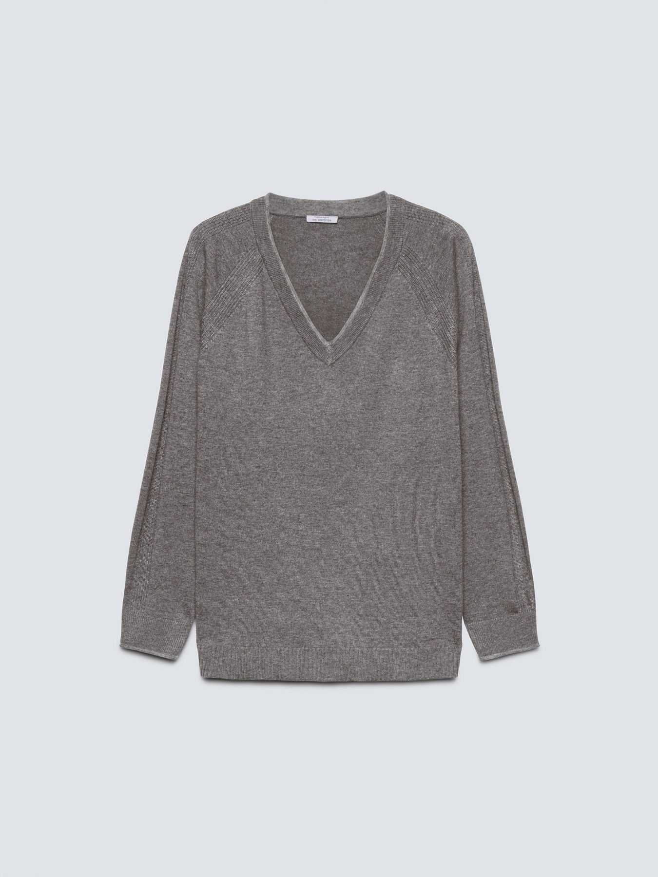 Jersey con escote de pico image number 3