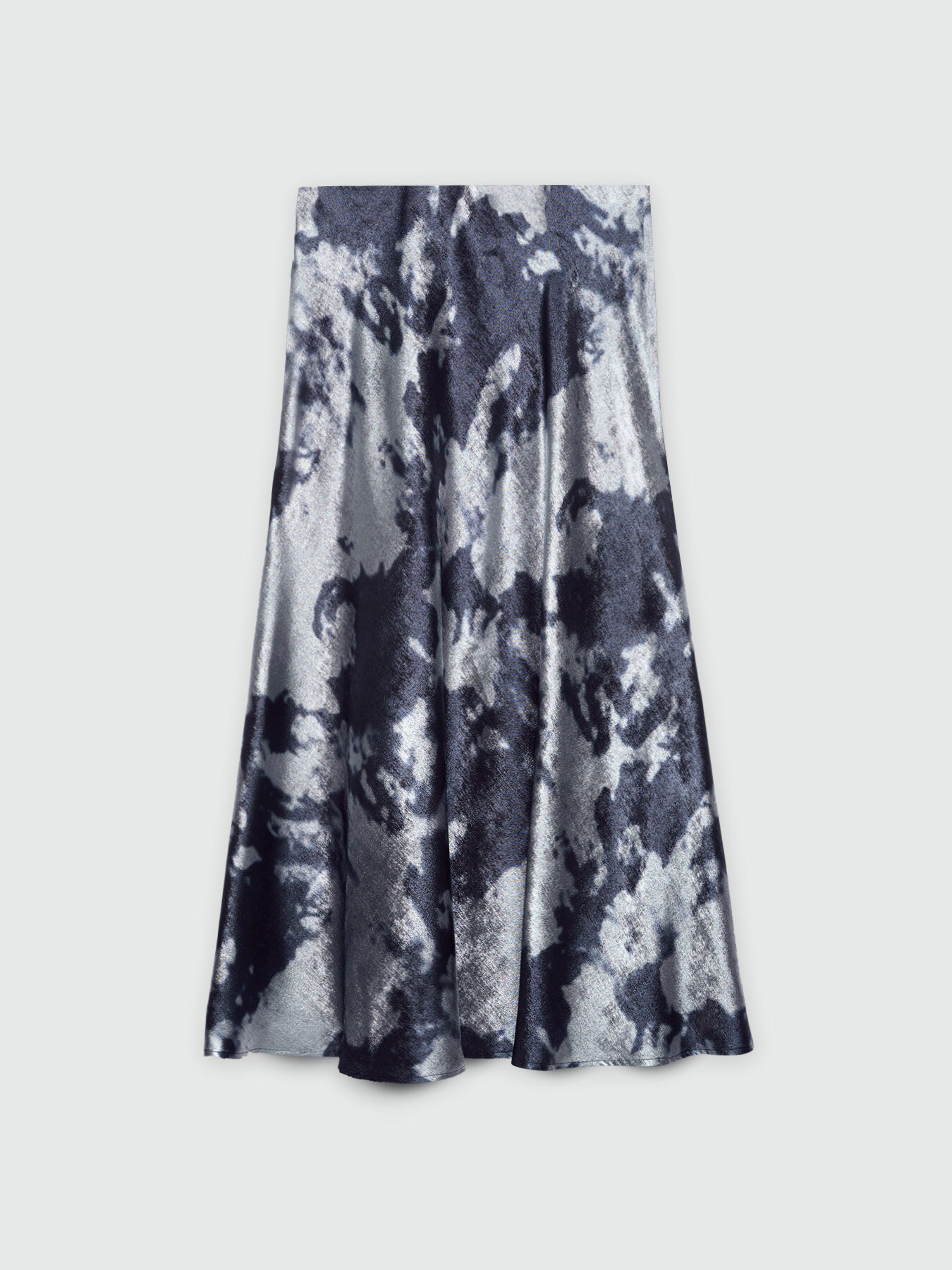 Satin printed midiskirt image number 5