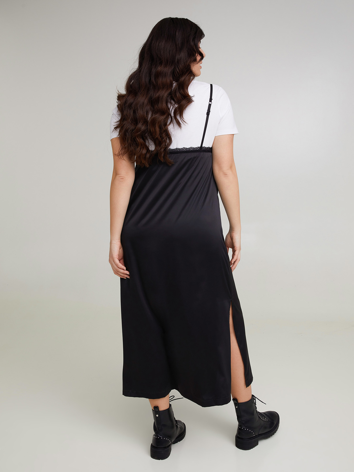 Vestito in raso image number 1