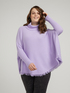 Oversize-Pullover mit Fransen am unteren Saum image number 0