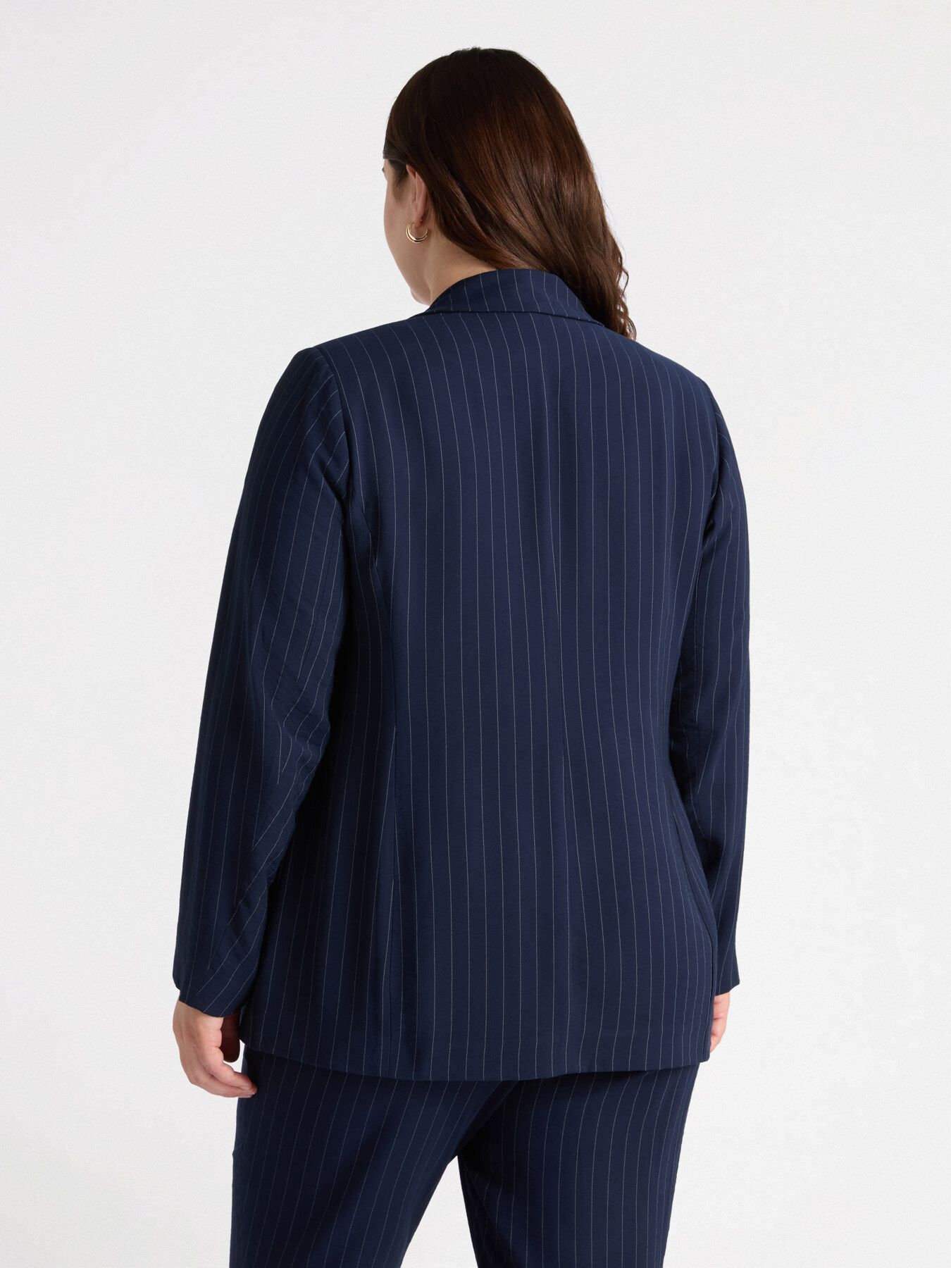 Blazer in tessuto gessato image number 2