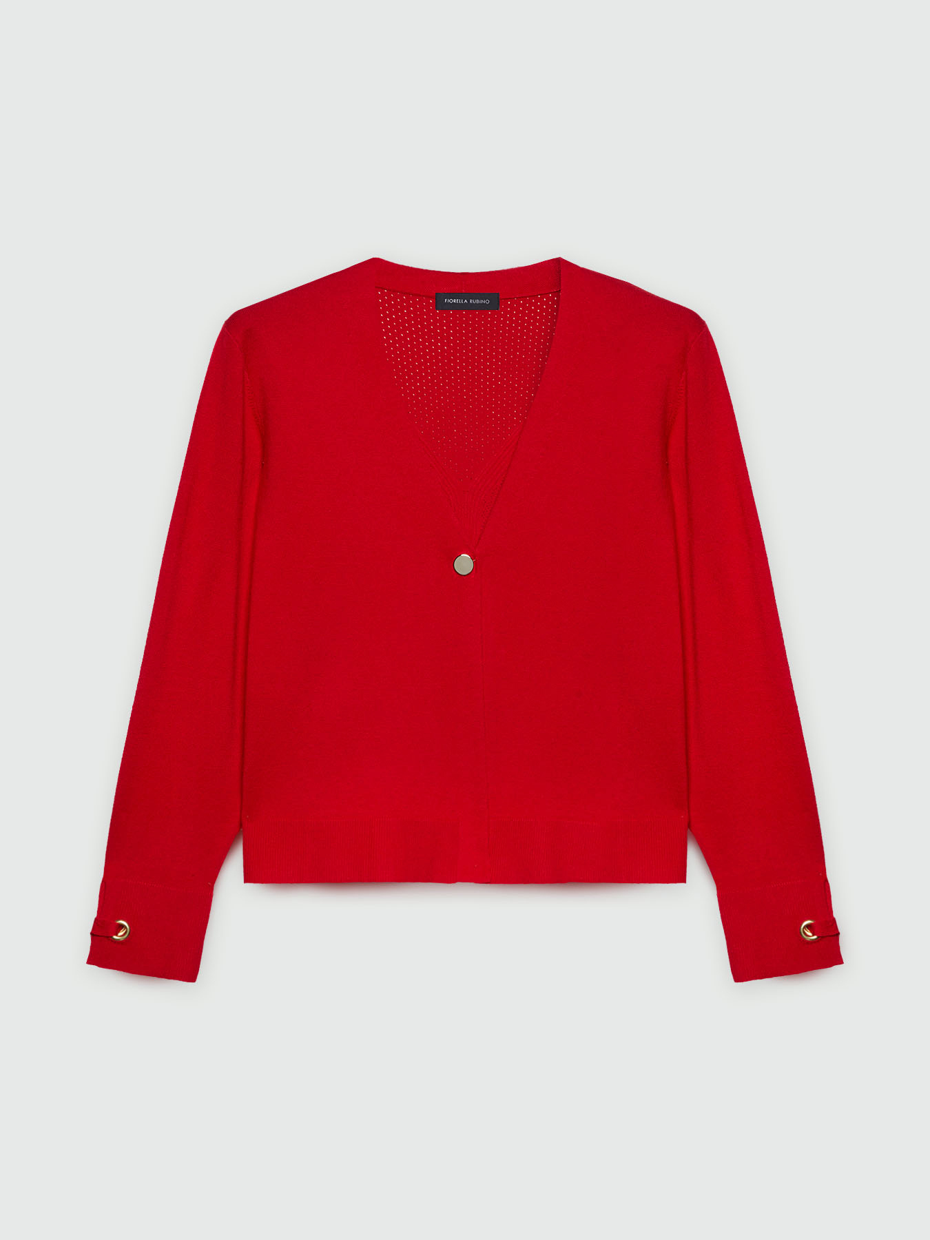 Cardigan with detail on sleeve image number 4