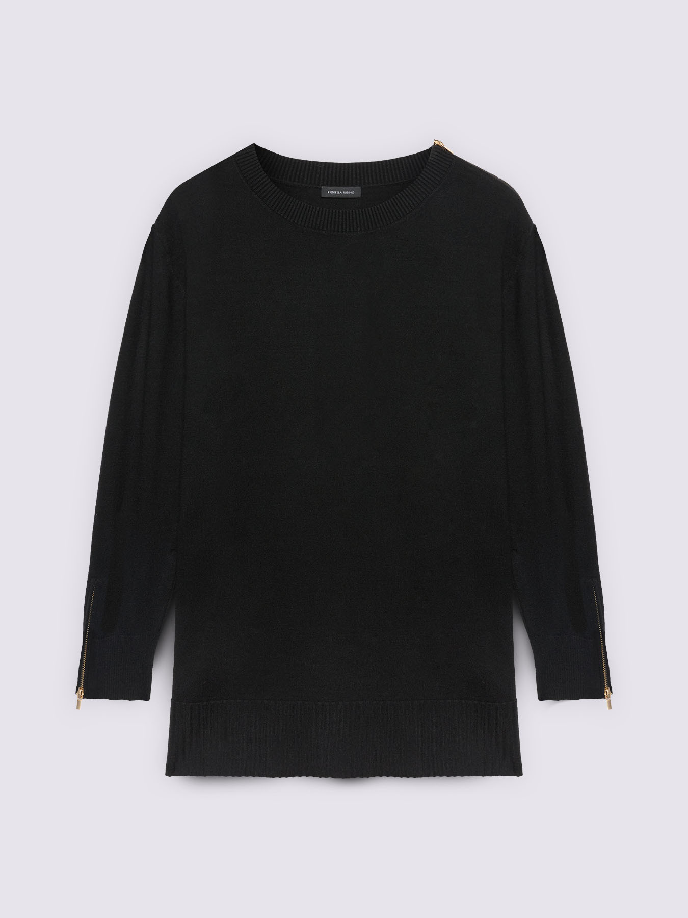 Rundhals-Pullover mit dekorativen Rei&szlig;verschl&uuml;ssen image number 4