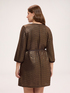 Kurzes ausgestelltes Kleid aus Lam&eacute;-Strick image number 1