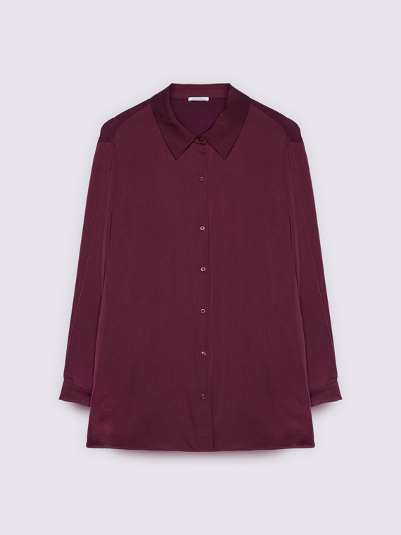 Camisa bimaterial mezcla de viscosa