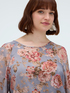 Floral print viscose blouse image number 3