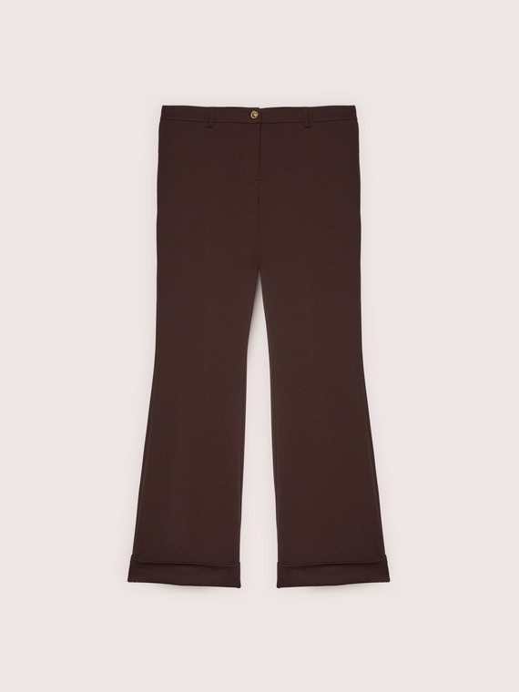 Pantaloni Flare in tessuto stretch