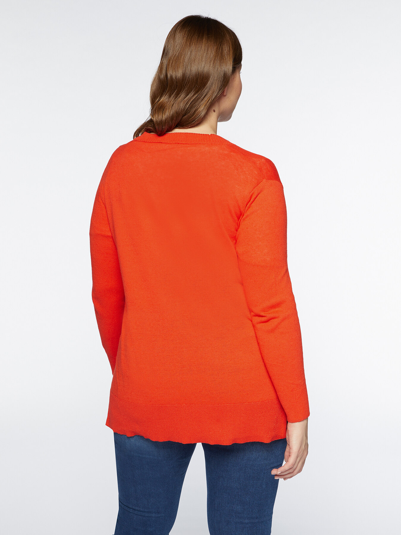 C&aacute;rdigan largo mezcla de lino image number 1