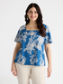 Blusa con estampado jungla image number 0