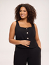 Square neckline corset top in Milano stitch image number 0