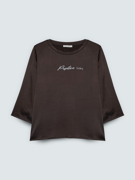 Blusa in raso Positive feeling