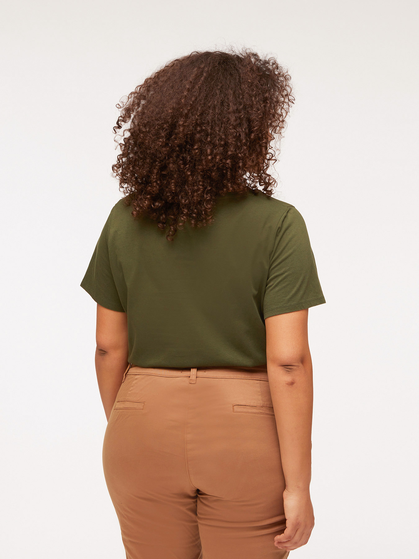 Cotton T-shirt with lettering image number 1