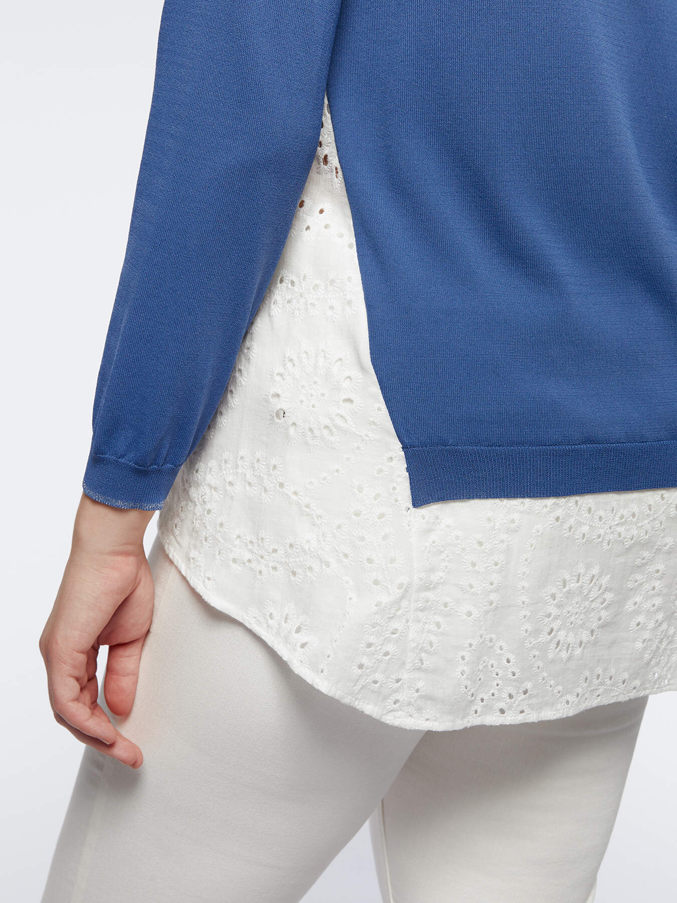 Maglia con inserti in sangallo image number 3